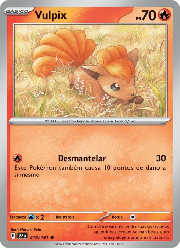 Vulpix 016/191 Fagulhas Impetuosas