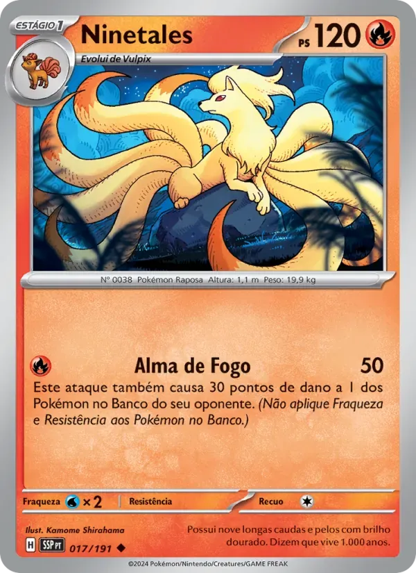 Ninetales 017/191 Fagulhas Impetuosas