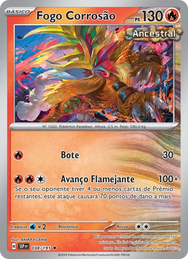 Fogo Corrosão 038/191 Fagulhas Impetuosas