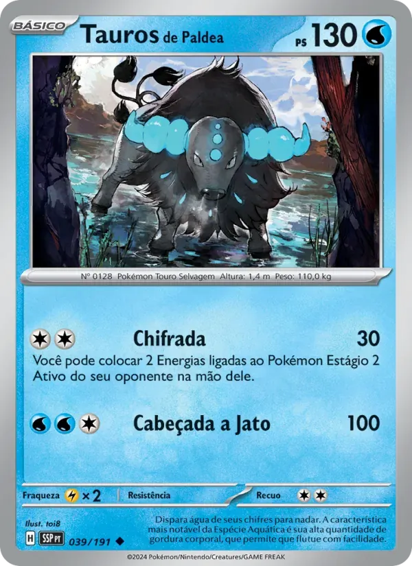 Tauros de Paldea 039/191 Fagulhas Impetuosas