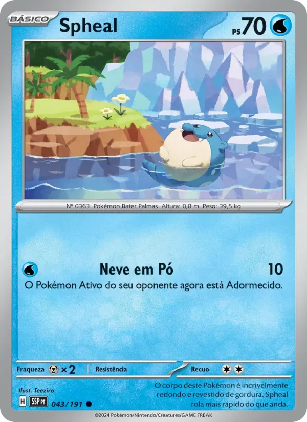 Spheal 043/191 Fagulhas Impetuosas
