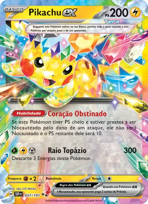 Pikachu ex 057/191 Fagulhas Impetuosas