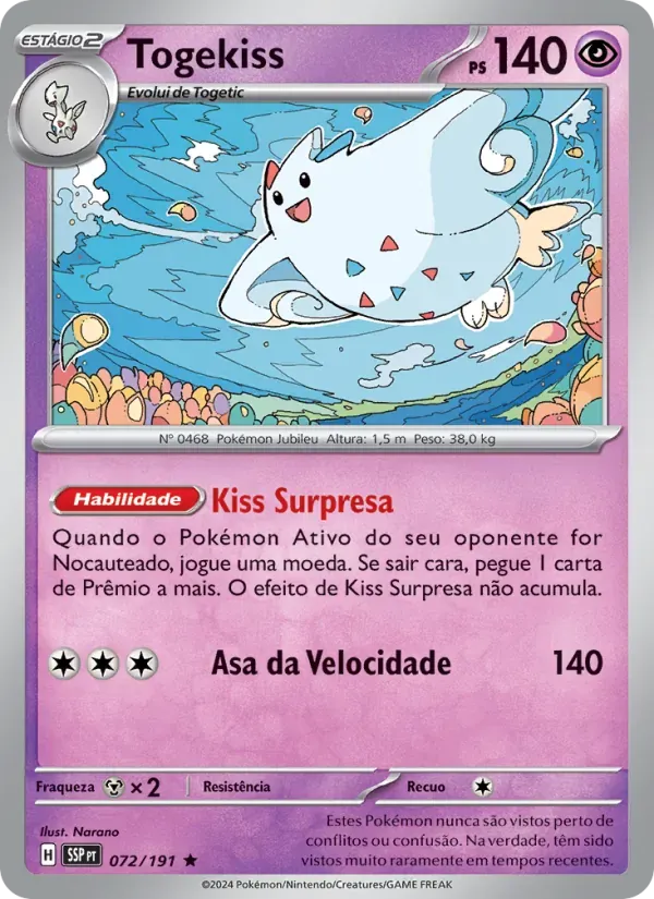 Togekiss 072/191 Fagulhas Impetuosas