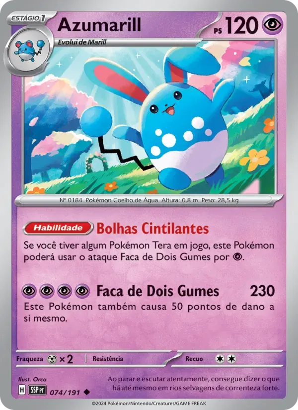 Azumarill 074/191 Fagulhas Impetuosas