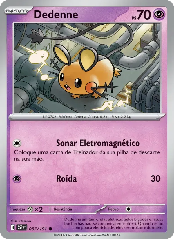 Dedenne 087/191 Fagulhas Impetuosas