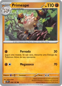Primeape 099 Fagulhas Impetuosas