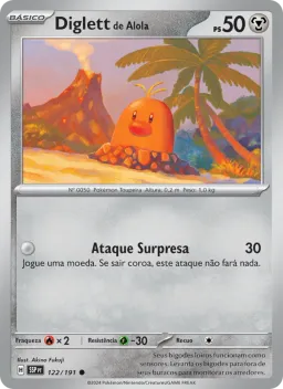 Diglett de Alola 122 Fagulhas Impetuosas