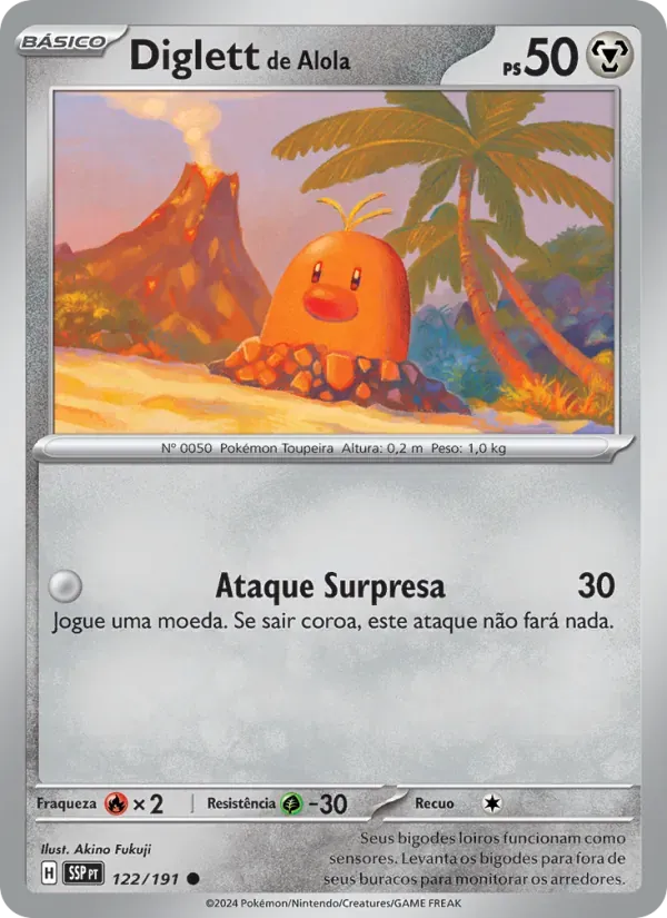 Diglett de Alola 122/191 Fagulhas Impetuosas