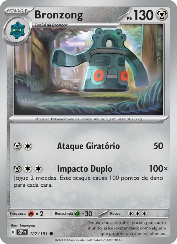 Bronzong 127/191 Fagulhas Impetuosas