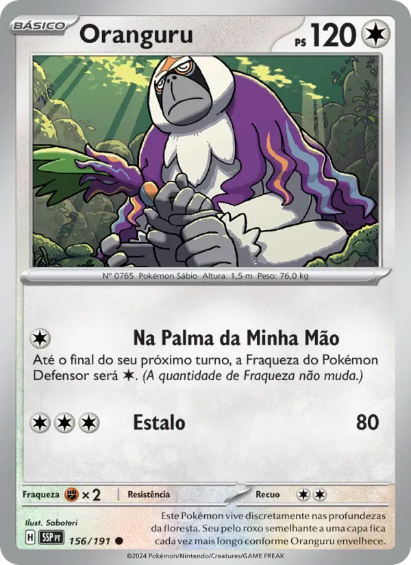 Oranguru 156/191 Fagulhas Impetuosas