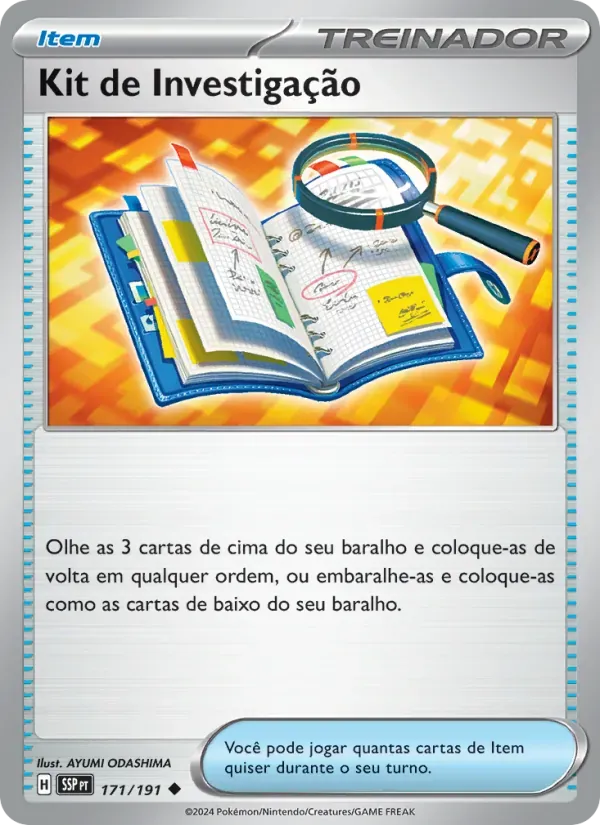 Kit de Investigação 171/191 Fagulhas Impetuosas