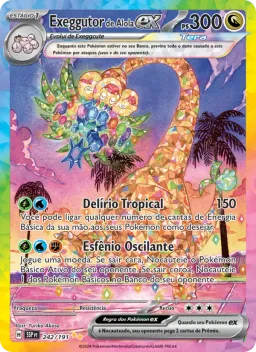 Exeggutor de Alola ex 242 Fagulhas Impetuosas