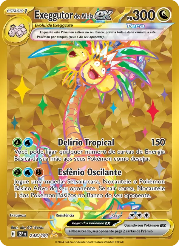 Exeggutor de Alola ex 248/191 Fagulhas Impetuosas