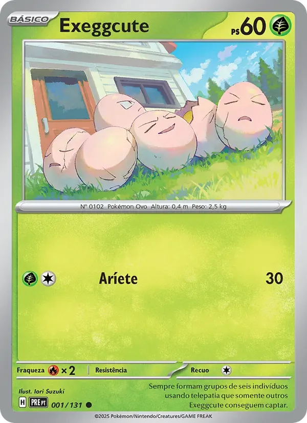 Exeggcute 001/131 Evoluções Prismáticas