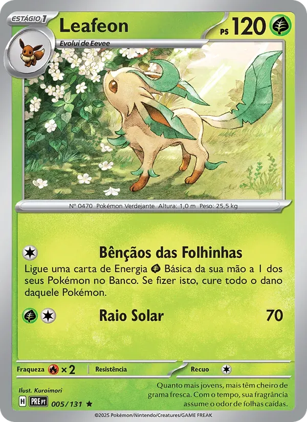 Leafeon 005/131 Evoluções Prismáticas