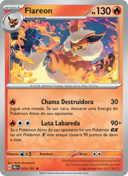 Flareon 013 Evoluções Prismáticas