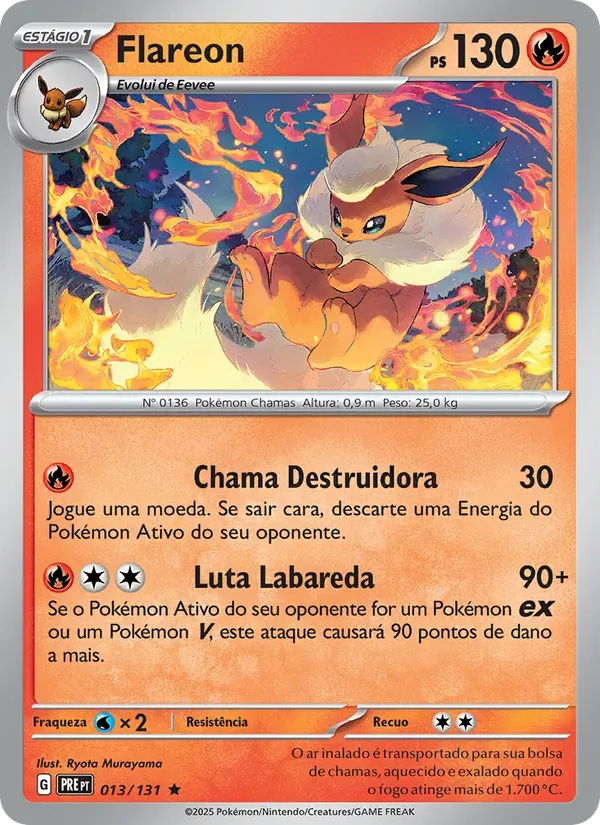 Flareon 013/131 Evoluções Prismáticas