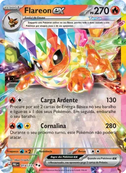 Flareon ex 014 Evoluções Prismáticas