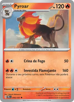 Pyroar 016 Evoluções Prismáticas