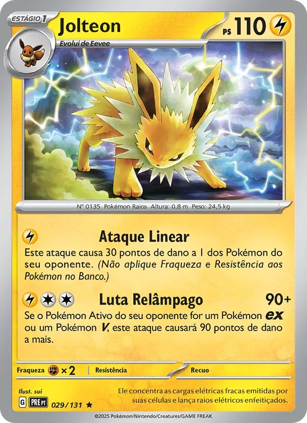 Jolteon 029/131 Evoluções Prismáticas