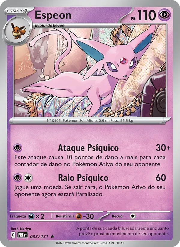 Espeon 033/131 Evoluções Prismáticas