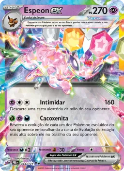 Espeon ex 034 Evoluções Prismáticas
