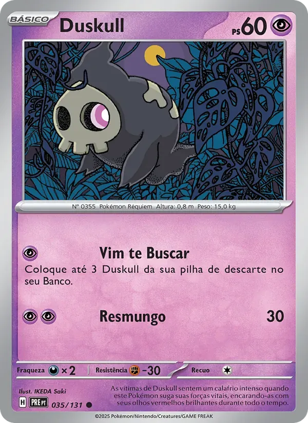 Duskull 035/131 Evoluções Prismáticas