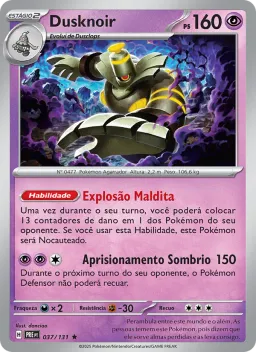 Dusknoir 037 Evoluções Prismáticas