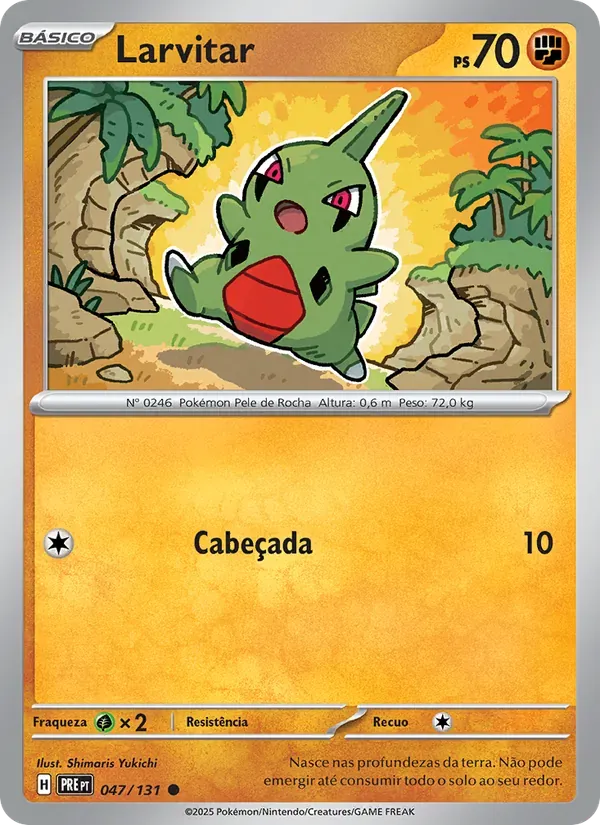 Larvitar 047/131 Evoluções Prismáticas