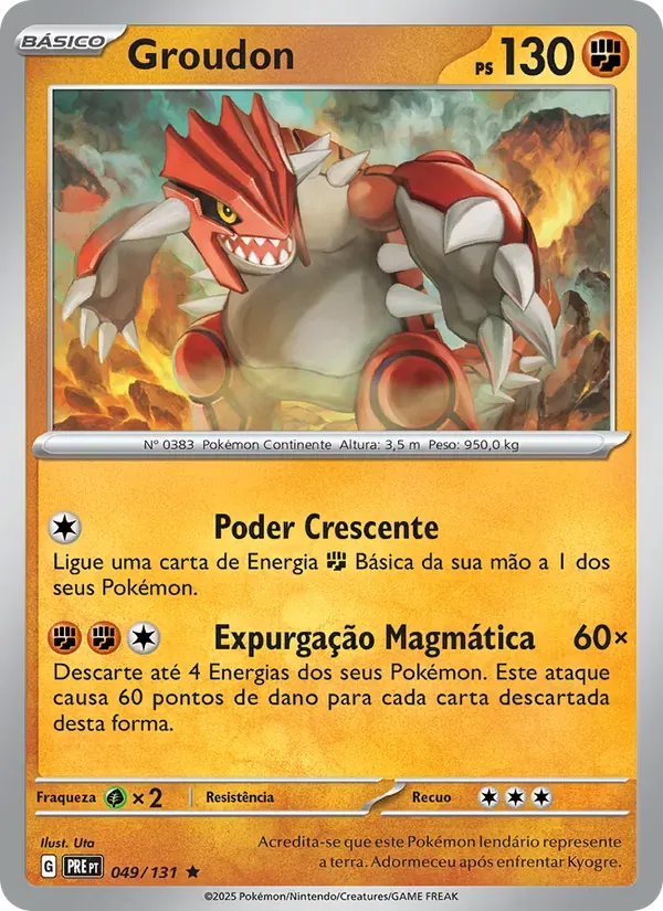 Groudon 049/131 Evoluções Prismáticas