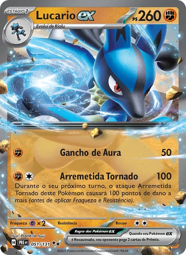 Lucario ex 051/131 Evoluções Prismáticas