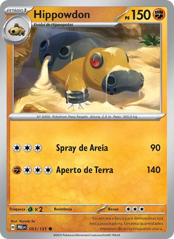 Hippowdon 053/131 Evoluções Prismáticas
