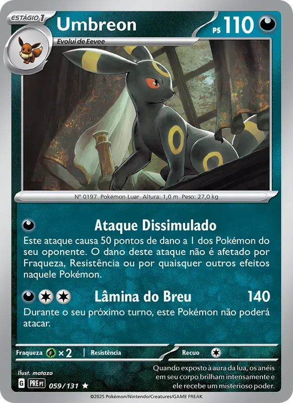Umbreon 059/131 Evoluções Prismáticas