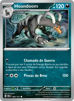 Houndoom 063 Evoluções Prismáticas