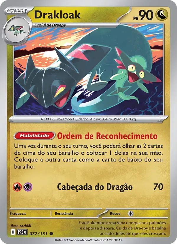 Drakloak 072/131 Evoluções Prismáticas