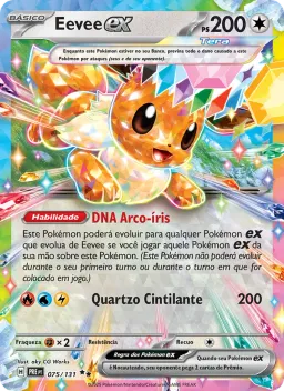 Eevee ex 075 Evoluções Prismáticas