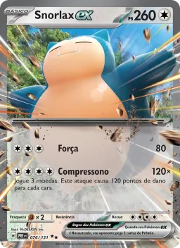 Snorlax ex 076 Evoluções Prismáticas