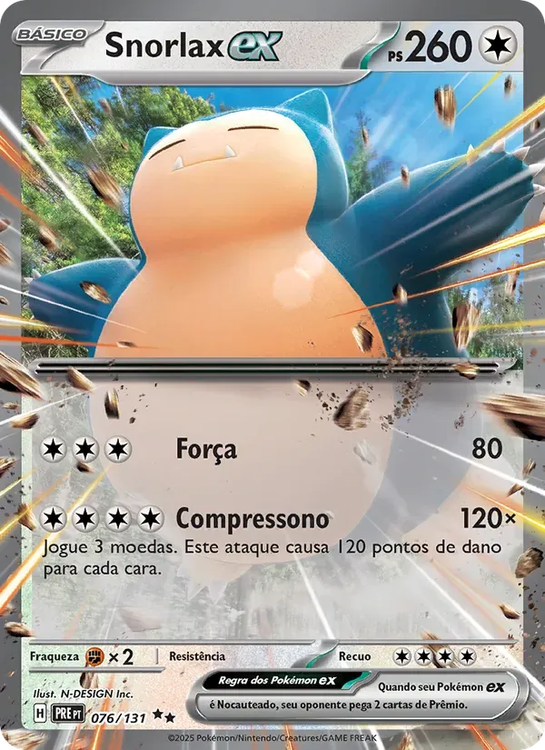 Snorlax ex 076/131 Evoluções Prismáticas