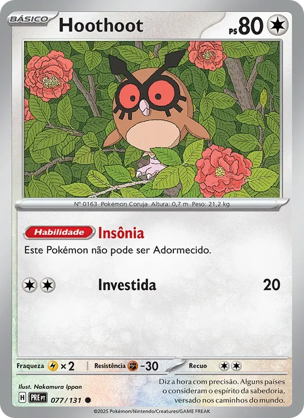 Hoothoot 077/131 Evoluções Prismáticas