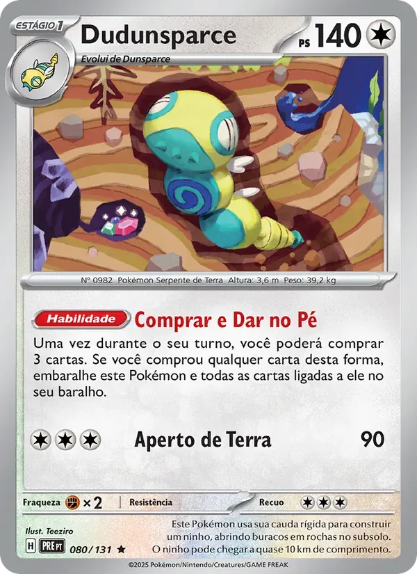 Dudunsparce 080/131 Evoluções Prismáticas