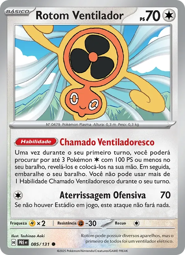 Rotom Ventilador 085/131 Evoluções Prismáticas