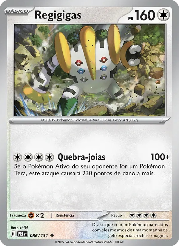 Regigigas 086/131 Evoluções Prismáticas