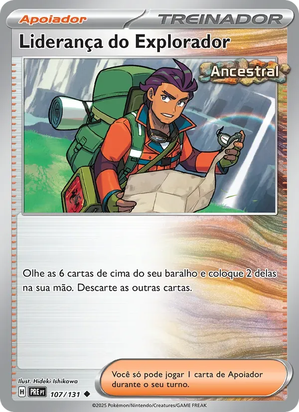 Liderança do Explorador 107/131 Evoluções Prismáticas