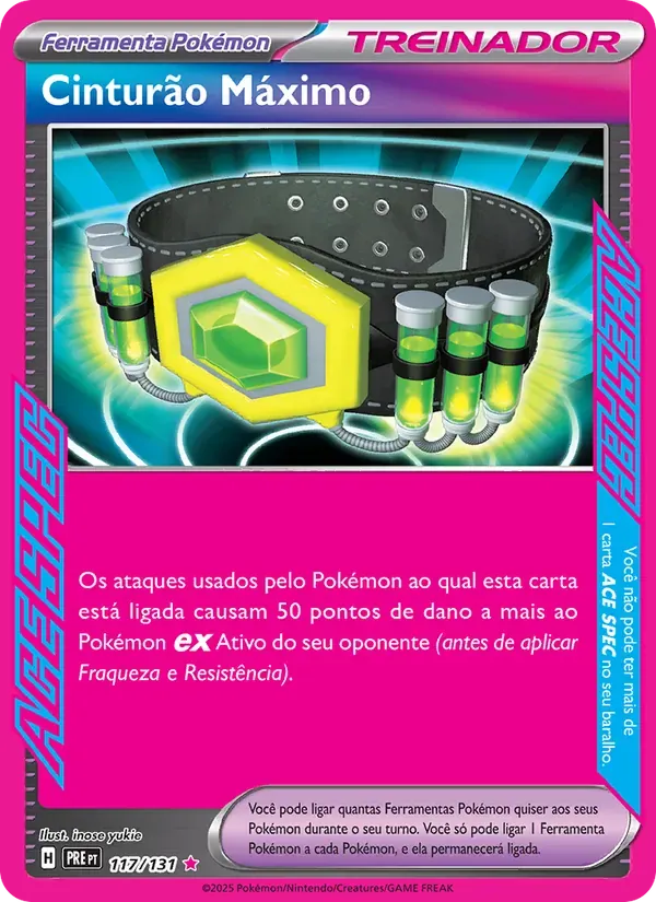 Cinturão Máximo 117/131 Evoluções Prismáticas