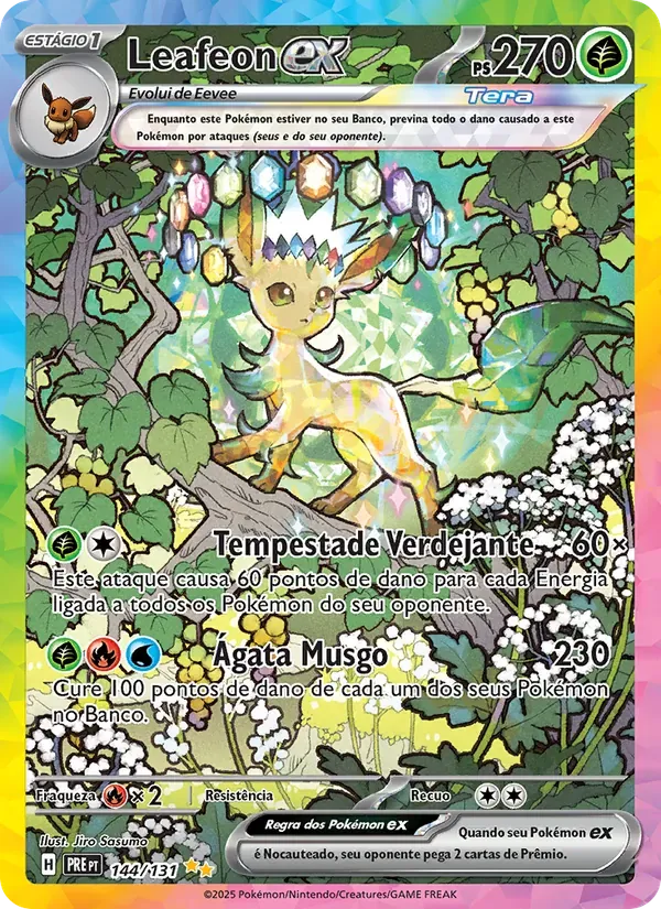 Leafeon ex 144/131 Evoluções Prismáticas