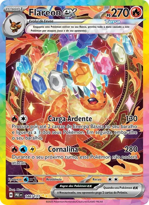 Flareon ex 146/131 Evoluções Prismáticas