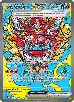 Ogerpon Máscara Fornalha ex 148 Evoluções Prismáticas