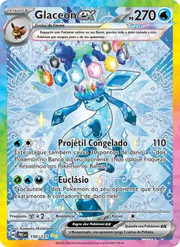 Glaceon ex 150 Evoluções Prismáticas