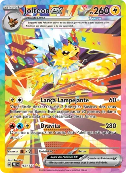 Jolteon ex 153 Evoluções Prismáticas