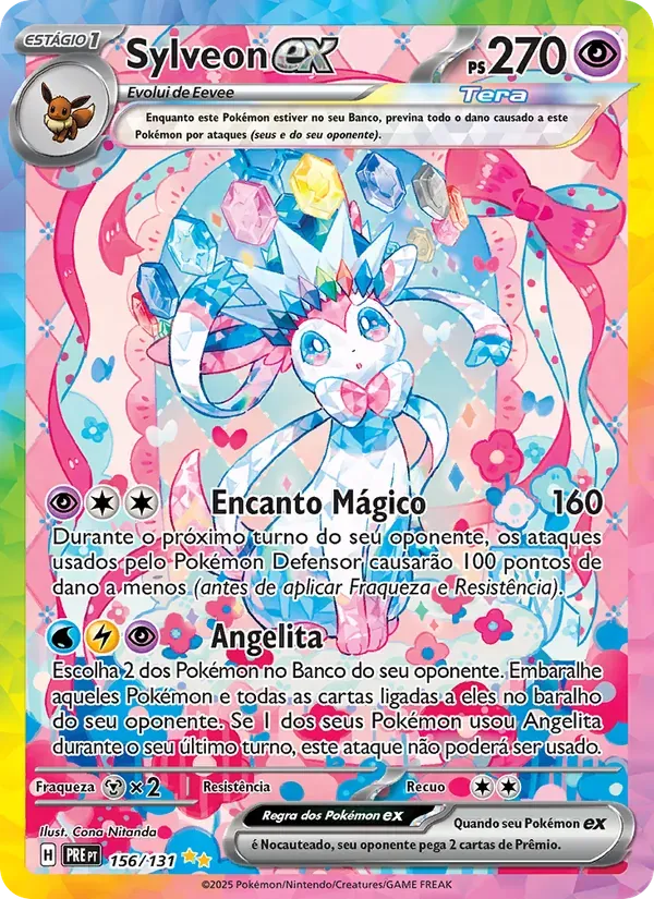 Sylveon ex 156/131 Evoluções Prismáticas